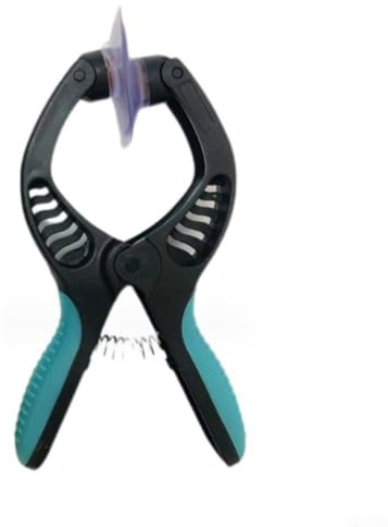 babominimer Pince d'ouverture d'écran LCD de téléphone portable avec double ventouse, poignée antidérapante, outil de réparation pour smartphone et tablette, ergonomique en PVC Gri