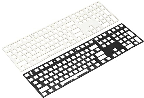 PATIKIL Espuma de teclado de 5 x 17 pulgadas, 2 piezas 104/108 de diseño de teclado de amortiguación de sonido, almohadilla de espuma, interruptores amortiguadores para teclados mecánicos, negro