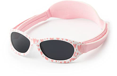 Kiddus Baby Sonnenbrille für Kleinkinder, Jungen und Mädchen, Ab 6 Monate bis 2 Jahre, 100% Sonnenfilterschutz UV400, Verstellbarer weicher Riemen, BPA-frei, Reisezubehor