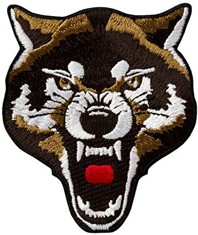 Applikationen - Teens and Jeans - aufbügelbar Wolfskopf farbig 1 St