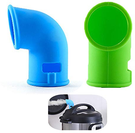 KeepingcooX® Steam Diverter Pressure Release Valve Compatible with Instant Pots Duo/Ultra/Smart/Nova/Viva Models, 5/6/8 Qt InstaPot | Pressure Cooker Accessories, Shoot Steam Where You Want, Set of 2