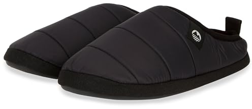 Lakeland Active Men's Wolfa Ultra-Warm Synthetic Down Camping Style Slippers With Memory Foam - Black - 7 UK