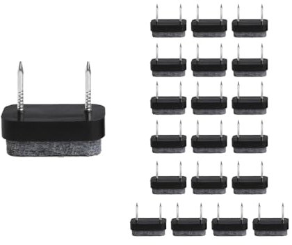 QKEPCY 20 Piezas Deslizadores Rectangulares Muebles Clavos Fieltro Protectores Suelo Almohadillas Antideslizantes Sillas Mesas