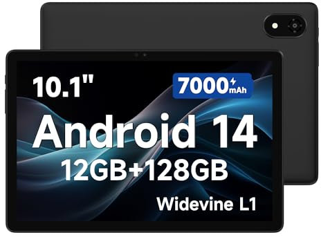 ALLDOCUBE iPlay 60S Android 14 Tablet, 10 Zoll Tablet Octa-Core mit 2 Lautsprechern, 12GB RAM+128GB ROM/1TB SD, 1280×800 IPS Display, 8MP+5MP, Widevine L1, Bluetooth 5.2, WiFi 6, 7000mAh