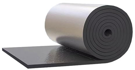 Membrana isolante in alluminio per isolamento termico, rotolo di pellicola autoadesiva per radiatori, riflettore, pannelli isolanti ignifughi per capannoni, per finestre, pavimenti, furgoni, camper, p