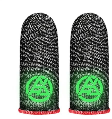 Manchons de doigts pour – Gants de doigts ultra sensibles | Manchon de doigt avec design flexible – Gants de doigt haute dextérité | Couvre-pouce, manchons de pouce cool pour jeux mobiles, débutants,