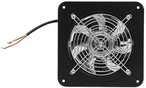 YUNRUX Abluftventilator 6 Zoll Rohrventilator 19*19*13.5cm Kanalventilator 220m³/h Energiesparend Badlüfter Geräuscharm Rohrlüfter Lüftungsventilator 2600r/min für Küchen Badezimmer Garage Growzelt