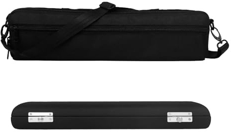 Flöjtväska 16 hål flöjt fodral förvaring box set träblåsinstrument handväska delar tillbehör bärbar