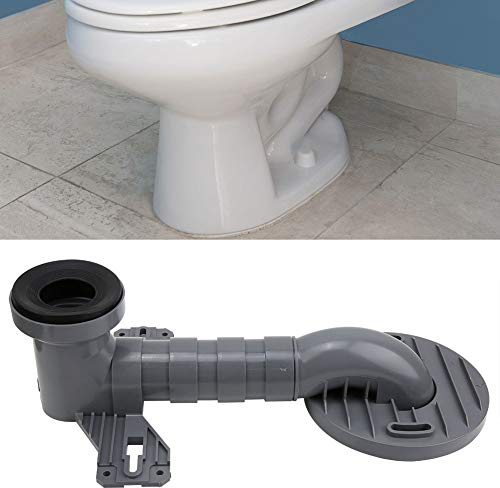 ZJchao Offset Toilet Flange, Toilet Flange Extender for 110mm Outlet Pipe with Rubber Sealing Ring Replacement Parts Suitable for Split, Integrated or Othor Types