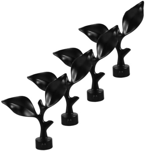 ZUNOXAZ Extremos De Barra De Cortina Decorativos De Hierro Mate 28 Mm Tapones De Cabeza Resistentes para Barra De Cortina Juego De 4 Piezas Sin Tornillos Uso Decoración