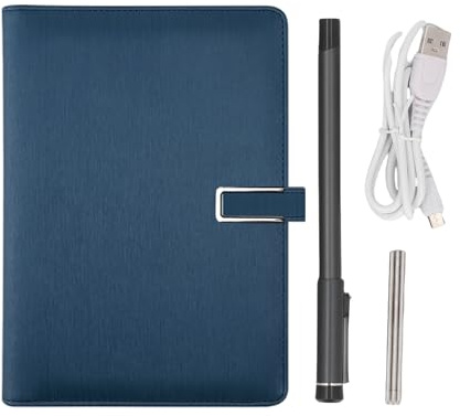 POENVFPO Digital Anteckningsbok med Smart Penna, Bluetooth Wireless Paper Tablet för Realtid Synkroniserad och Skrivande, Kompatibel med IOS Android -smartphones -surfplattor (Djupblå)