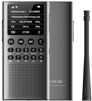 Choyong WT2 Multi-Band Smart Internet Radio WIFI/4G, AM/FM, and Portable Shortwave Radio Receiver Long Range Handheld Radio, Bluetooth