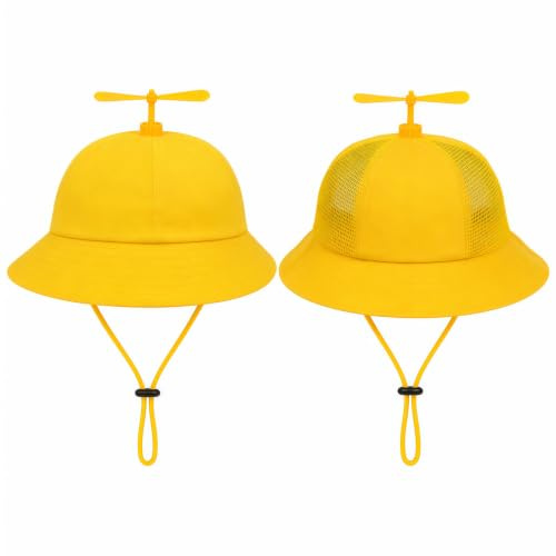Sukizifa Lot de 2 Casquettes à Hélice, Chapeau de Pêcheur Drôle pour Adultes, Chapeau de Pêcheur Drôle avec Hélice, Chapeau Drôle, Couvre-Chef Drôle, Casquette à Hélice pour Fêtes et Plein Air