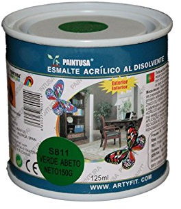 Paintusa - Esmalte acrílico al disolvente S811 verde abeto 125 ml