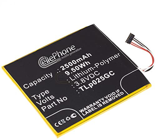 cellePhone Akku Li-Polymer kompatibel mit Alcatel One Touch Pixi 4 7.0 3G 4G (Ersatz für TLp025GC)