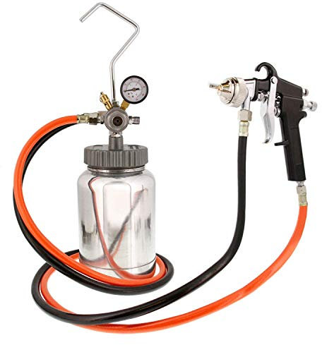 YUNSHINE 2L-Drucktank-Farbspritzpistole mit 2,0-mm-Düse, 0,5 Gallonen Druckbehälter & Spritzpistole mit Schläuchen