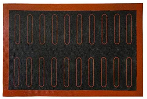 18/20/44 Eclair Pastry Non Stick Silicone Mat Baking Liner Sheet Macaron Cookie Tart Bread Cake Mold for Baking Accessories Confectionery Tools, Bakeware Mat,Cake Loaf Baking Mould (20 Eclair)