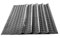 Jet-Line® | 5 Stück | Stufenmatte außen FREDERIKE | schwarz | 25 x 89 cm | rutschsicher | rutschhemmend | außen | Gummi | Treppen Matte | Treppenstufen | Antirutschmatte | Treppenmatte