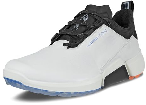 ECCO Chaussures Golf M Biom H4 en Cuir Gore-Tex pour Hommes - Blanc - UK 9-9.5