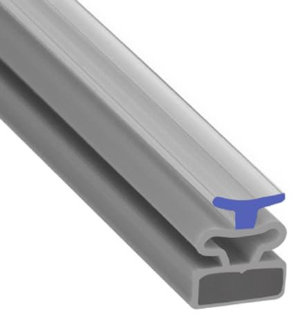 Magnetic Shower Seals for Channels | Sold in Pairs | Concertina Folding T with Magnet | Fits Into 6mm Channel | 2 Metres Long | MAG038 (200cm)