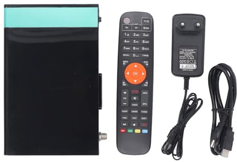 Récepteur Satellite Numérique V8X DVB S S2 S2X Norme Européenne 100-240VAC avec Câble de Connexion