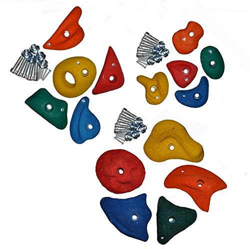 GK Klettersteine für Kletterwand, 15er-Set, Größe: S, M & XL