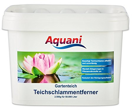 Aquani Teichschlammentferner Gartenteich 2.500g wirkt effektiv gegen Teichschlamm im Teich Macht Schlammsauger überflüssig geruchsfreie Teichpflege auch für Koi und Schwimmteich