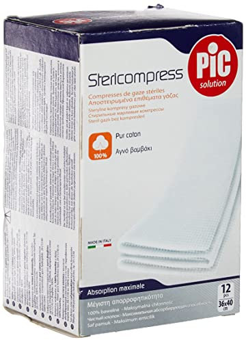 Pic Stericompress Di Garza Sterile 36X40 cm 12 Pezzi