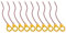 JIACUO 10 Pezzi CR2032 2032 Cavo Batteria 2 Pin -Laptop Scheda Madre BIOS CMOS Batteria con Filo Smontare la Batteria 230 mAh