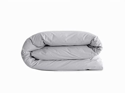 Percale påslakan ren kammad bomull med långa fibrer 80 trådar/cm² sydlig vind (pärla, påslakan 200 x 200 cm säng 1/2 säten)