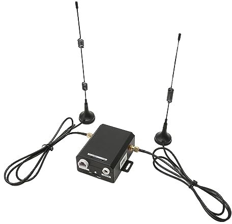 Topiky 4G LTE Router mit Nano SIM Kartensteckplatz, 4G WLAN Router mit 2 Externen Antennen, Unterstützt 16 Benutzer, Industrielle Drahtlose Internet Router für das Heimbüro (EU-Stecker)