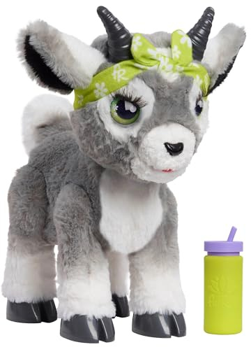 Just Play Cabra interactiva de Peluche Daisy The Yoga Goat de furReal, de 29 cm, con Sonidos, Juguetes para niños a Partir de 4 años
