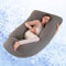 ALLOPERA, cuscino gravidanza 145 cm – Supporto per gambe, schiena, collo, spalle, fianchi e pancia per donne incinte, con federa removibile e lavabile a effetto rinfrescante (Cooling Cover)