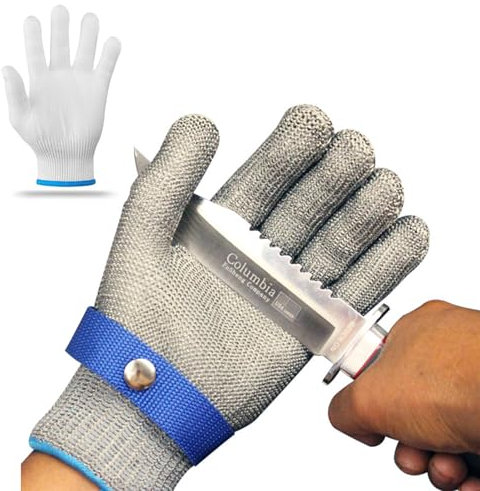 Gants de cuisine résistants aux coupures, gants de travail résistants aux coupures de niveau 9, fil d'acier inoxydable, gant de boucher, gant d'huître, adaptés à la manipulation des aliments