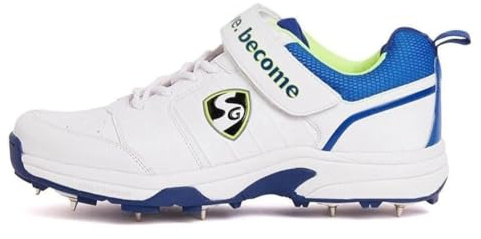 SG Homme Sierra 2.0 Chaussures de Cricket, Bleu-Vert Citron, 45 EU