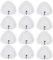 Sgizoku 12PCS Universal Triangular Steam Mop Pads Compatible with H2O Steam Cleaners:for H20 HD/X5 Microfiber Cloths Covers Replacement for Vax/Viledas/Russell Cleaning Mop Pad Washable Reusable