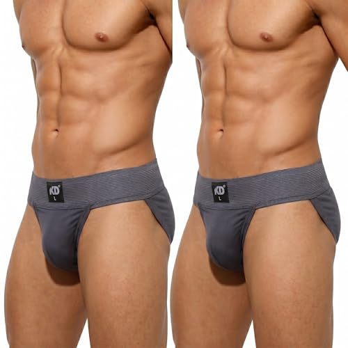 KD Willmax Men Jockstrap Cotton Athletic Supporter Gym Underwear Briefs