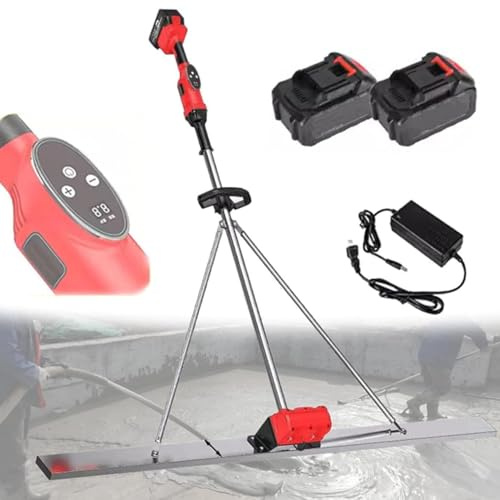 Macchina vibrante per massetto in calcestruzzo, utensile per la finitura del calcestruzzo, macchina vibrante elettrica senza fili per la finitura del massetto, 9 impostazioni di velocità 1.8M