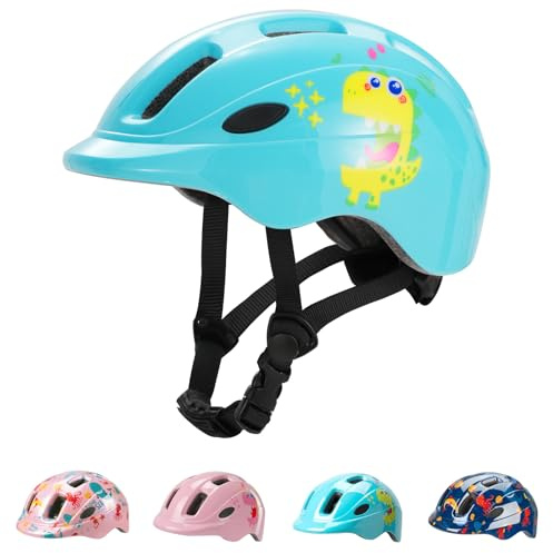 Favoto Kids Children Bike Helmet - Lightweight Adjustable Toddler Bike Helmet for Boys/Girls Ages 3-5 Size S (48-52 cm) for Scooter Cycling and Outdoor Blue