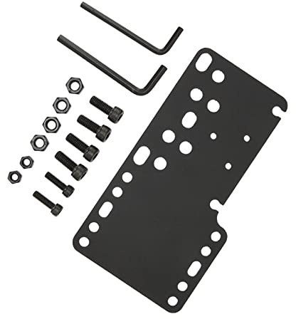 Jelquix Soporte de Freno de Mano para Juegos USB, Placa de Montaje de Acero Inoxidable de para Juegos de Carreras T500 T300 Negro para Uso Doméstico