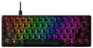 HyperX Alloy Origins 60 – Mechanical Gaming Keyboard - Ultra Compact 60% Form Factor – HyperX Aqua Switch (Tactile) - Double shot PBT keycaps - RGB LED Backlit -Side Printed Secondary Functions