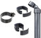 Alberts 601867 Zaunanschluss-Set Wellengittertor an Schweißgitter Fix-Clip Pro® | Set,2s | zinkphosphatiert anthrazit-metallic | zum Einbetonieren | Torpfosten-Ø: 60 mm | Zaunhöhe: 810 mm