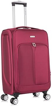 24 Medium Suitcase Super Lightweight Luggage 20% Expandable 4 Wheels Spinner 3-Digit Combination Lock Soft Shell Luggage for 15 to 20kg