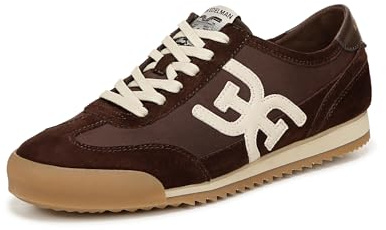 Sam Edelman Women's Ivey Lace-Up Trainers, Cafe Noir Brown/White, Medium Fit, UK 7