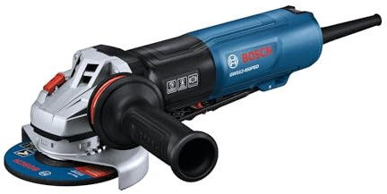 BOSCH GWS12-450PBD Ergonomic Angle Grinder with Non-Locking Paddle Switch, High Performance and Comfort for Grinding and Cutting Applications