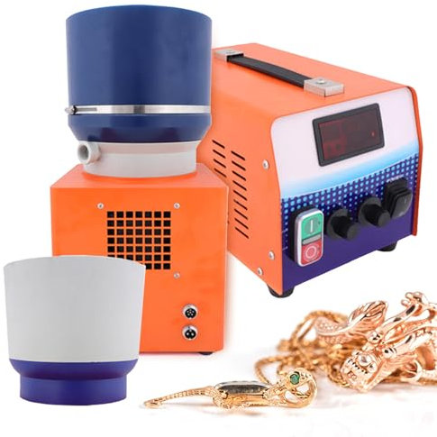 agreilduite Magnetic Tumbler Finishing Machine,Wet Dry 2 In 1 Jewelry Polisher Tool,Professional Metal Sanding Finisher,For Deburring& Chamfering& Polishing& Cleaning For Jewelry Metal Casting