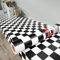 Decotalk Papier Peint Adhésif Mural Noir et Blanc 40x500cm - Motif Damier - Décoration Murale pour Salon et Chambre - Rouleau Adhésif - 2 m²