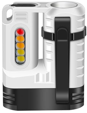 WLNEXT Lampada da tavolo, piccola torcia a LED, piccola clip tascabile, impermeabile, ricaricabile, facile da trasportare, attrezzatura esterna per escursioni, campeggio,