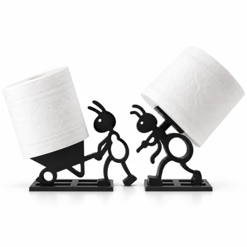 Funny Ant Toilet Paper Holder – Unique Ant Design Bathroom Decor, Toilet Paper Roll Stand for Bathroom, Rustic, Modern or Farmhouse Style, Fun Gift for Home, Friends & Family