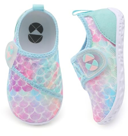 JIASUQI Toddler Water Shoes for Boys Girls Kids Quick Dry Breathable Barefoot Swim Beach Aqua Shoes for Outdoor Water Sports Pool River